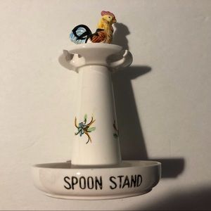 Vintage Rooster Spoon Stand